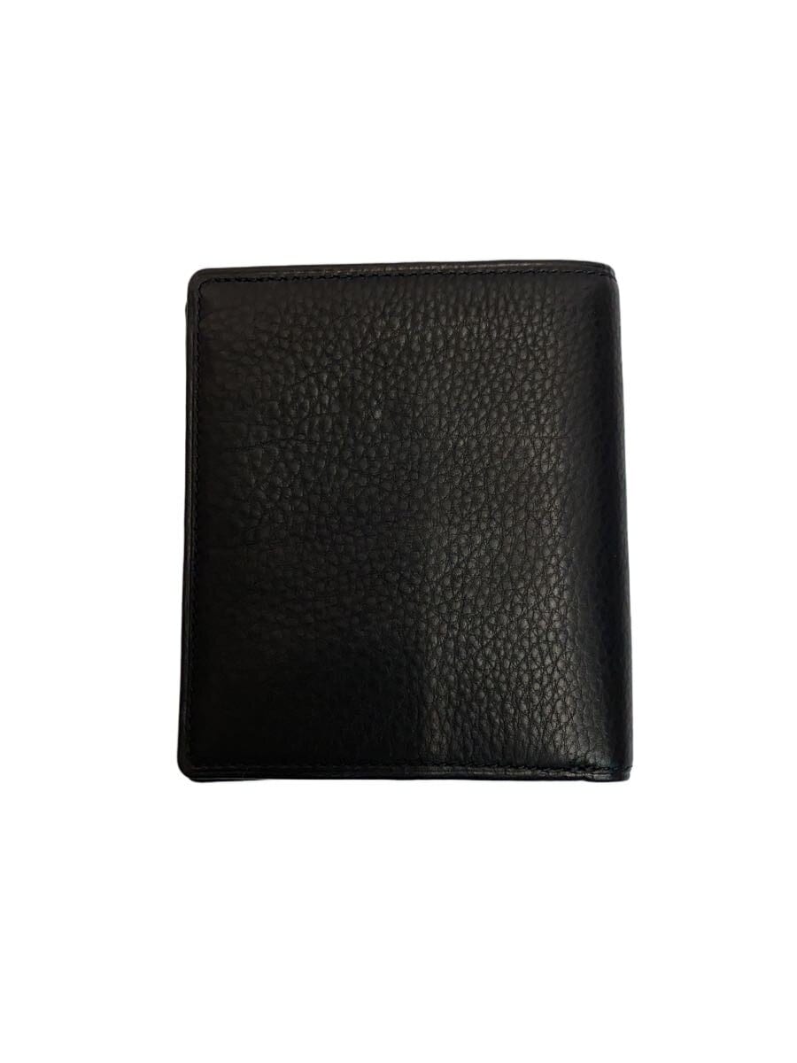 GANZO / 2つ折り財布/牛革/BLK/メンズ