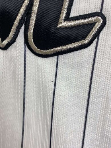 商品画像：半袖シャツ/M/ポリエステル/WHT/ストライプ 7