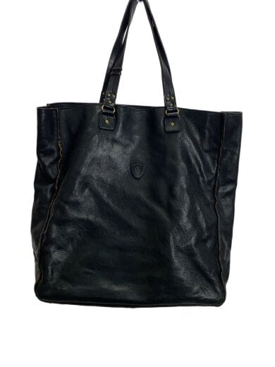 商品画像：トートバッグ/レザー/BLK/無地/08-31 1