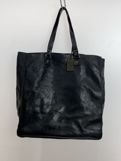 商品画像：トートバッグ/レザー/BLK/無地/08-31 3