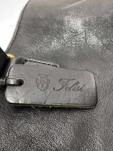 商品画像：トートバッグ/レザー/BLK/無地/08-31 5