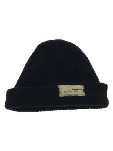 画像：U.S.NAVYニットキャップ/--/ウール/BLK/無地/メンズ1