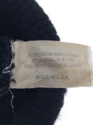 画像：U.S.NAVYニットキャップ/--/ウール/BLK/無地/メンズ4