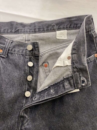 商品画像：ストレートパンツ/34/デニム/BLK/無地/460 3