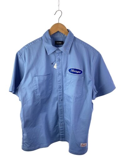 商品画像：半袖シャツ/S/ポリエステル/BLU/無地/101253014002 1