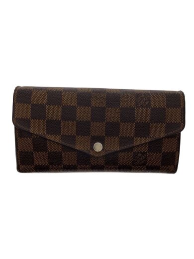 商品画像：2)ポルト・フォイユ・サラ_ダミエ・エベヌ/PVC/BRW/総柄/レディース 1