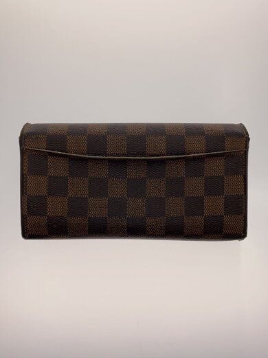 商品画像：2)ポルト・フォイユ・サラ_ダミエ・エベヌ/PVC/BRW/総柄/レディース 2