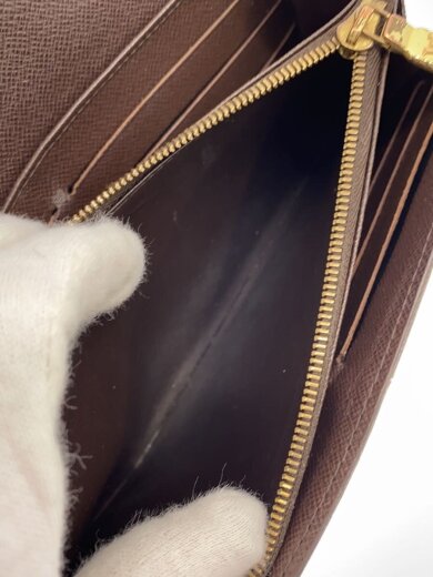 商品画像：2)ポルト・フォイユ・サラ_ダミエ・エベヌ/PVC/BRW/総柄/レディース 5