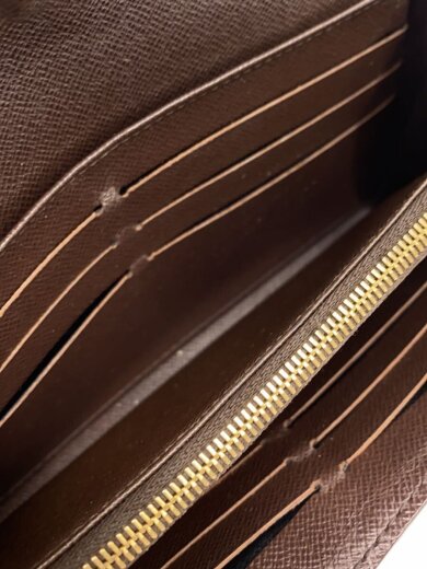 商品画像：2)ポルト・フォイユ・サラ_ダミエ・エベヌ/PVC/BRW/総柄/レディース 6