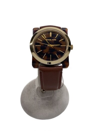 商品画像：クォーツ腕時計/アナログ/レザー/BRW/BRW/SS/MK-2484 1