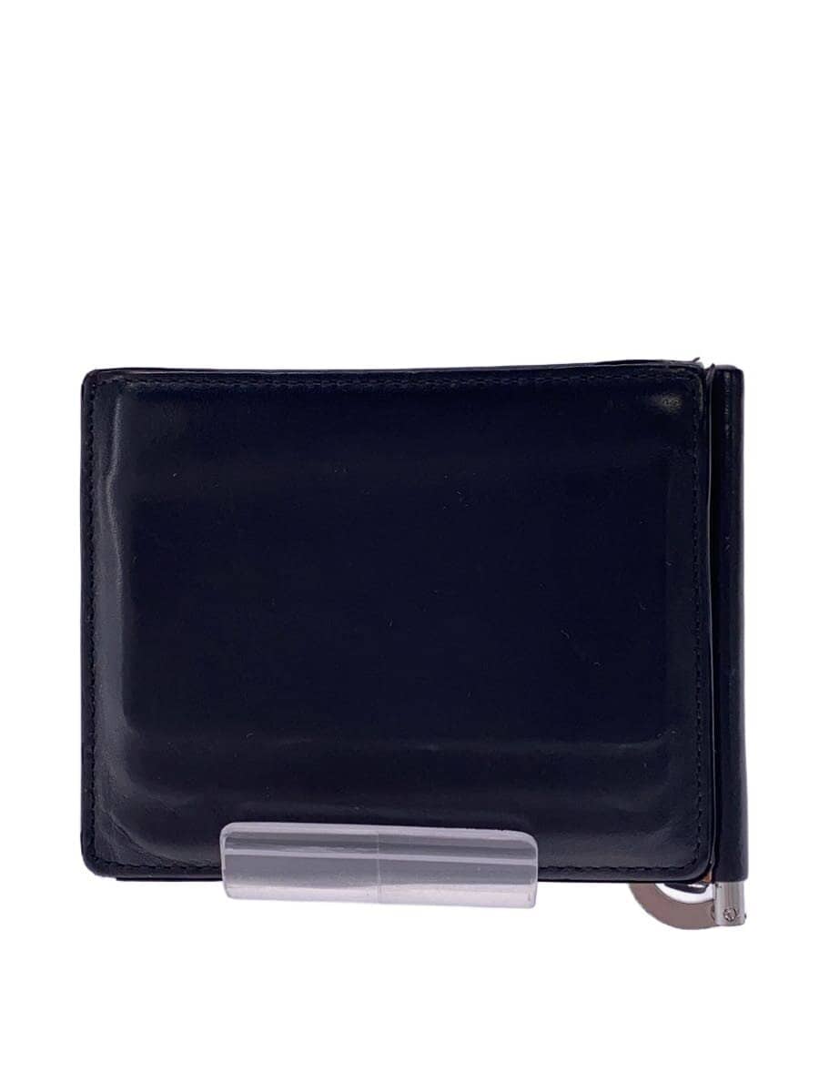 Maison Margiela / マネークリップ/状態考慮/2つ折り財布/レザー/BLK/メンズ