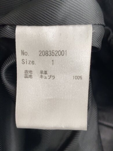 商品画像：レザージャケット・ブルゾン/1/羊革/BLK/208352001 4