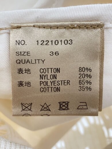 商品画像：テーラードジャケット/36/コットン/WHT/12210103 4