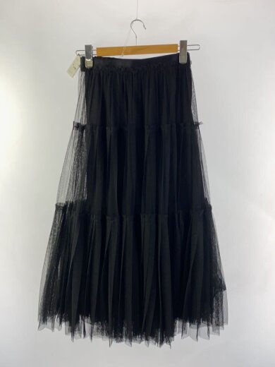 商品画像：ロングスカート/36/ポリエステル/BLK/535-4220003 2