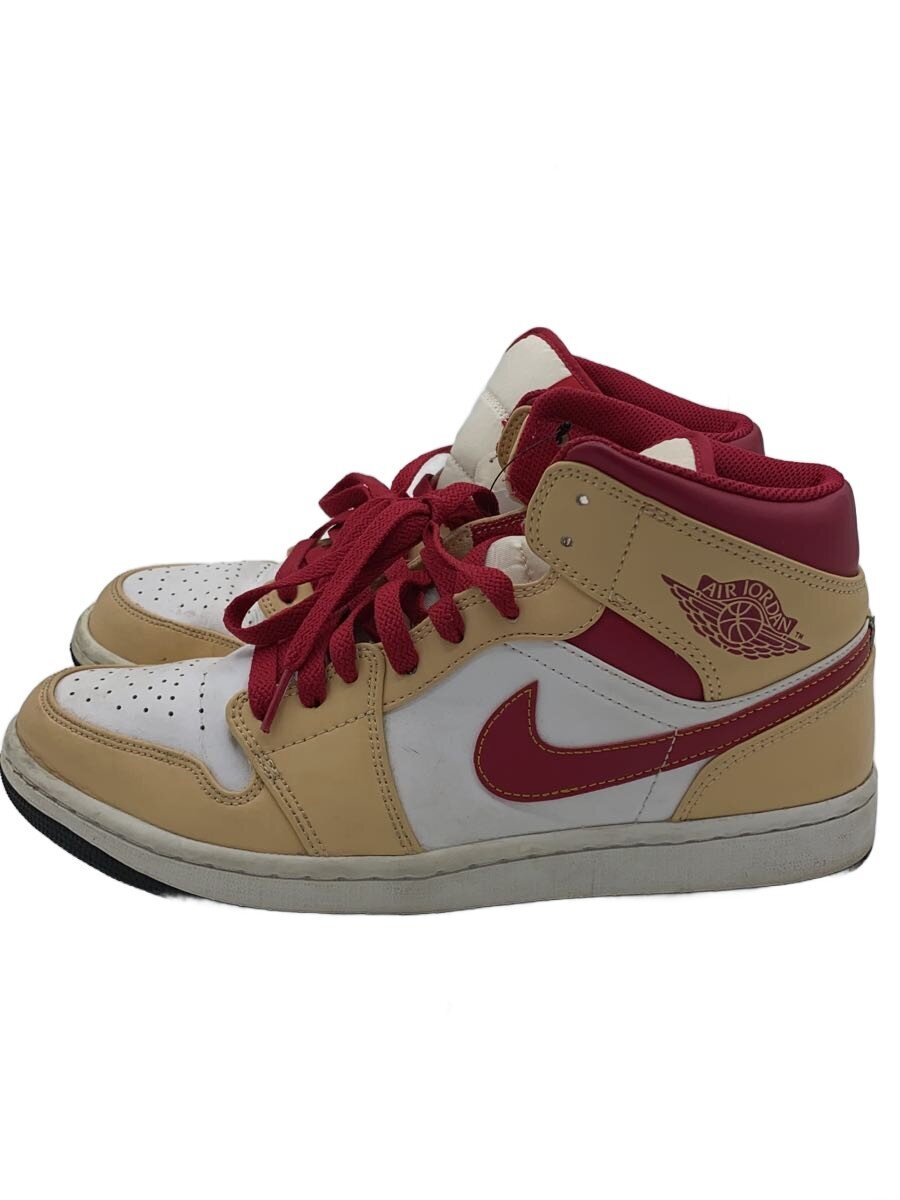 NIKE / AIR JORDAN 1 MID_エアジョーダン 1 ミッド/28cm/CRM/ポリエステル