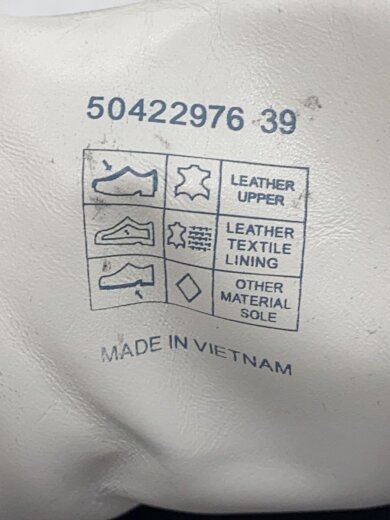 画像：BOSSローカットスニーカー/39/WHT/レザー/504229765