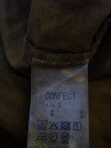 商品画像：起毛/ムラ染め/長袖シャツ/3/リネン/BRW/002253-0011 4