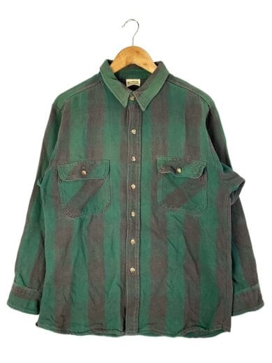 商品画像：長袖シャツ/XXL/コットン/GRN/チェック 1