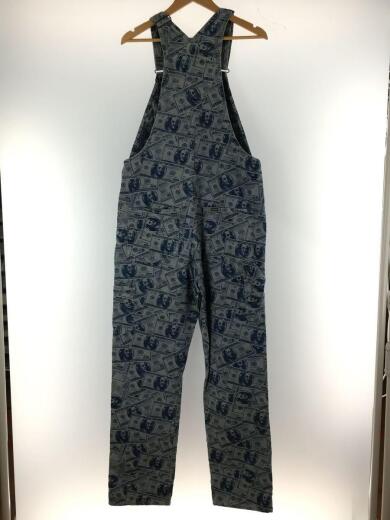画像：Supreme17AW 100 Dollar Bill Overalls M/デニム/IDG/総柄2