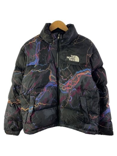 商品画像：ダウンジャケット/S/ポリエステル/BLK/総柄/NF0A3C8D 1