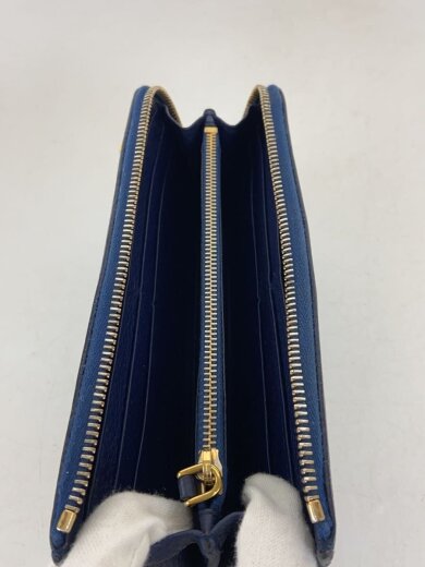 商品画像：長財布/レザー/NVY/無地/レディース 4