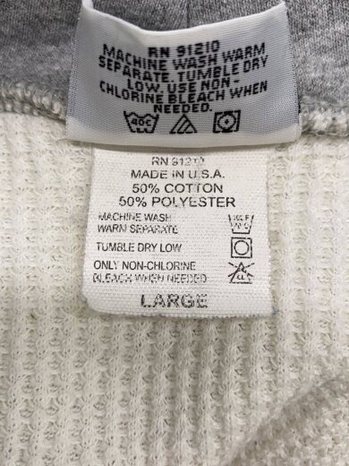 商品画像：ジップパーカー/L/コットン/GRY 4