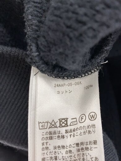 商品画像：スウェット/3/コットン/BLK/無地/24AAP-05-06K 4