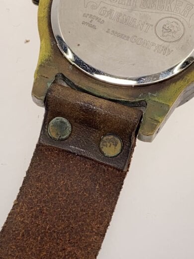 商品画像：クォーツ腕時計/アナログ/レザー/WHT/BRW 8