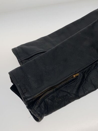 商品画像：CYCLIST/ダブルライダースジャケット/--/レザー/BLK/50-60s/内ポケット周り破れ 4