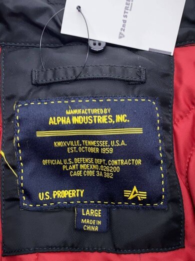 商品画像：フライトジャケット/L/ナイロン/BLK/無地/21010-072 3