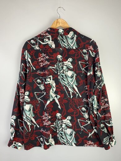 商品画像：長袖シャツ/XL/ポリエステル/BLK/総柄/GSV5104// 2
