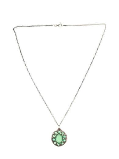 画像：その他ブランドBLEUE BURNHAM/ブルーバーナム/ネックレス/--/カラーストーン/グリーン/トップ有/メンズ2