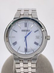 ソーラー腕時計/アナログ/WHT/SLV/7B62-0AA0