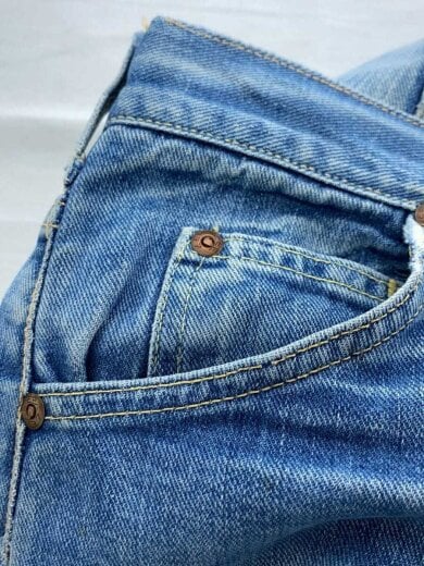 画像：Lee60s/サイド黒タグ/脇割/ストレートパンツ/IDG/無地///7