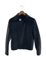 ダブルライダースジャケット/46/--/BLK/無地/MATT LINE