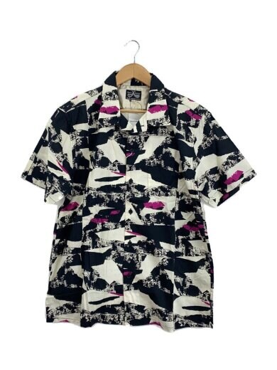 商品画像：半袖シャツ/L/コットン/WHTホワイト/総柄 1