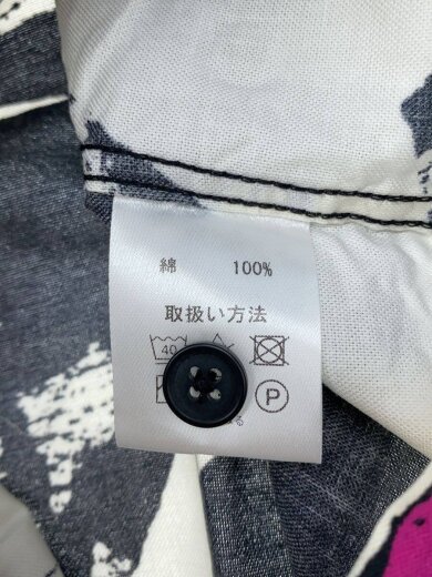 商品画像：半袖シャツ/L/コットン/WHTホワイト/総柄 4