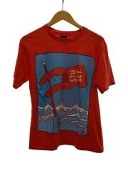 ×Parra/S.O.S. Tee/メキシコ製/Tシャツ/S/コットン/RED