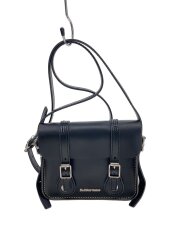 7インチレザークロスボディバッグ/ショルダーバッグ/レザー/BLK