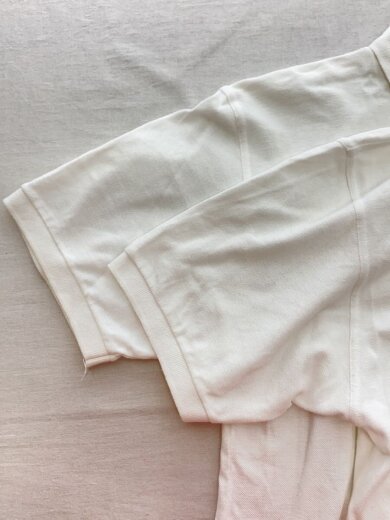 商品画像：90s/ペルー製/ロゴポロ/万国旗タグ/ポロシャツ/M/コットン/WHT// 6