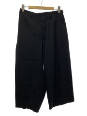 15SS/ウールラップパンツ/ボトム/3/ウール/BLK/無地/HU-P09-100