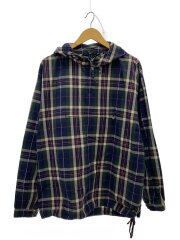 90s/巨人タグ/コットンアノラックパーカー/M/コットン/NVY/チェック