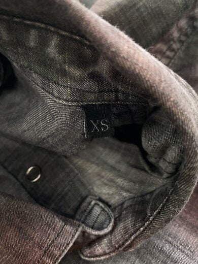 商品画像：Y2K/長袖シャツ/XS/コットン/GRY/オンブレCK 4