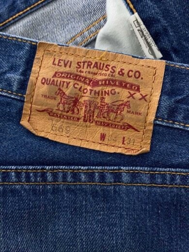 商品画像：00s/569/ワイドストレート/デニムパンツ/34/コットン/IDG 4