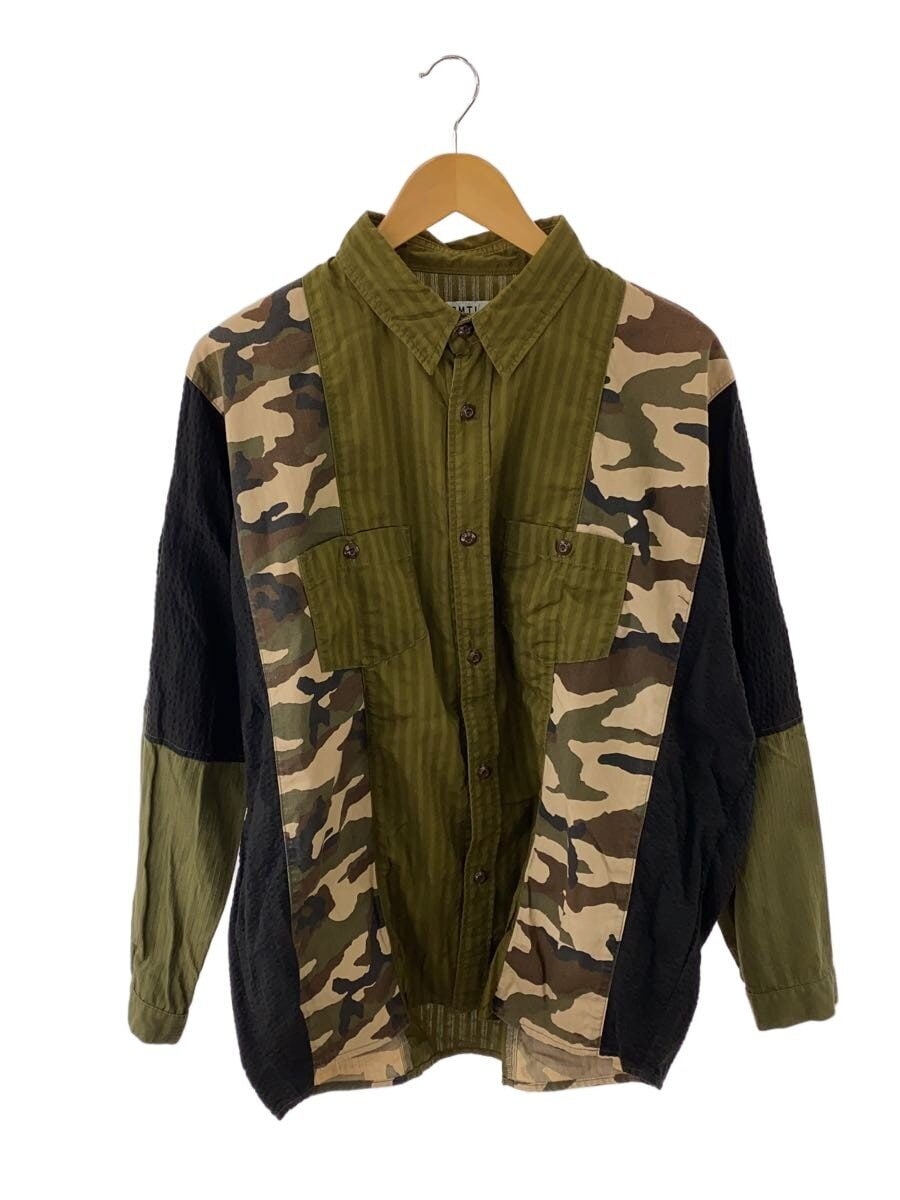 FDMTL / ドッキングデザイン長袖シャツ/3/コットン/GRN