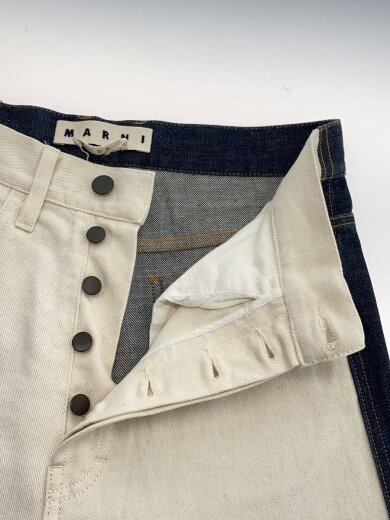 商品画像：バイカラー/ワイドテーパードパンツボトム/27/コットン/IDG/M05LA0003 3