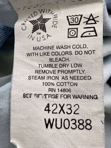 商品画像：80s/星タグ/usa製/ユニチケ/デニムペインターパンツ/42/コットン/IDG 5