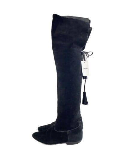 商品画像：ロングブーツ/38/BLK/スウェード// 1