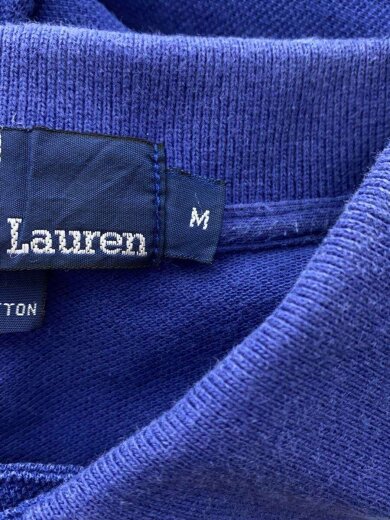 商品画像：90s～/長袖ポロシャツ/M/コットン/BLU 4