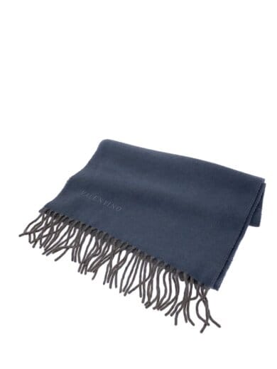 商品画像：マフラー/カシミア/BLU/無地/レディース 1